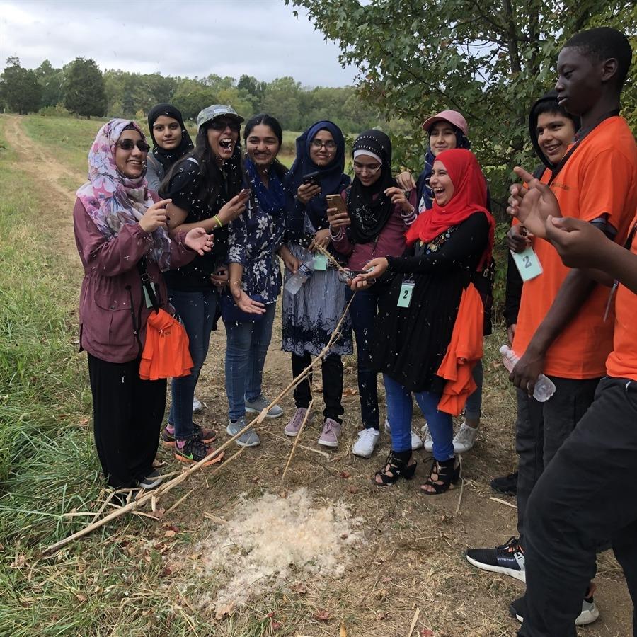 CENS students enjoy nature at Meadowood Park