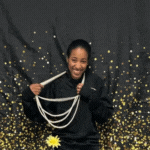 mitchell with her pearls