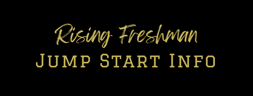 rising freshman jump start info