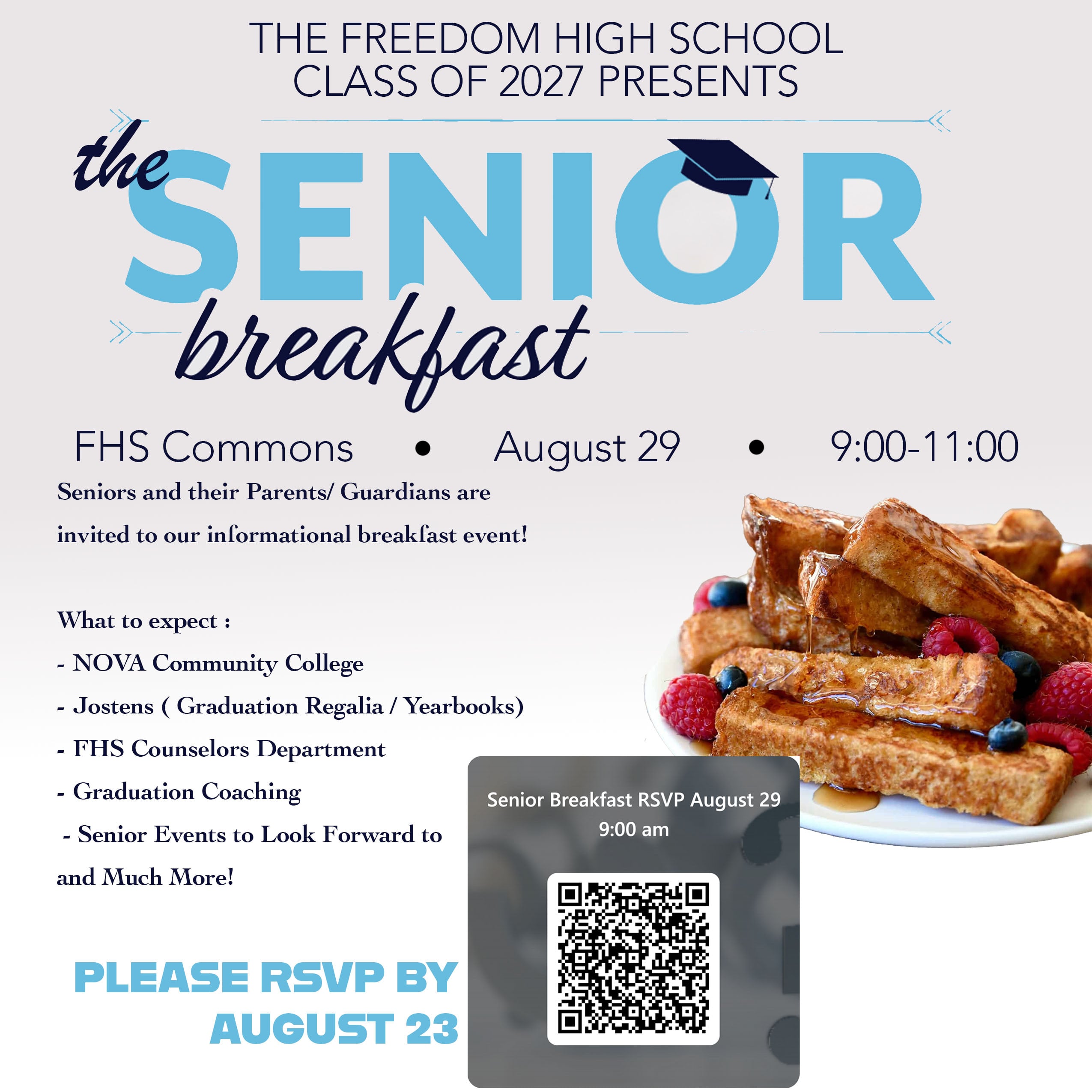 senior breakfast flyer